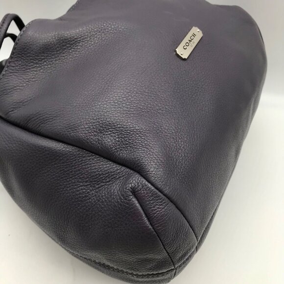 Coach Stone Gray Pebbled Leather Avery Drawstring Bucket Bag  F27003 - Picture 7 of 11